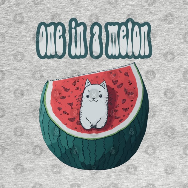 One in a Melon - Cute Cat Design by Off the Page